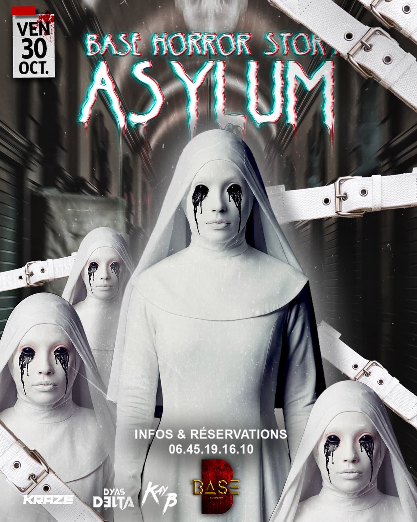 Flyer de la soirée BASE HORROR STORY — HALLOWEEN WEEK